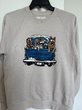 Wild Tribute Powder Hounds Crewneck Sweater